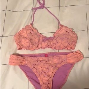 Peach and lavender Victoria’s Secret Bikini